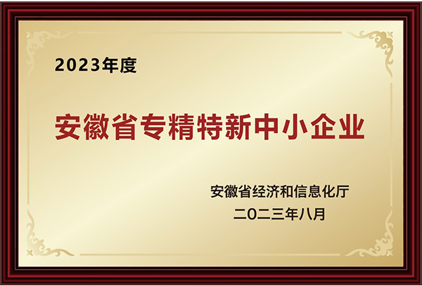 安徽省专精特新中小企业