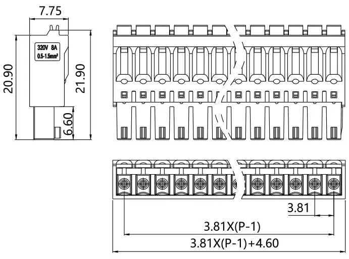 插拔式端子台-插头LKPG-381(图1)