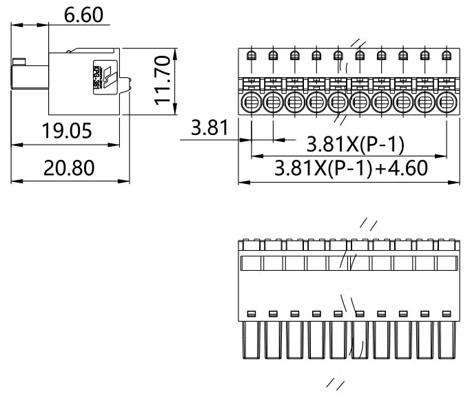 插拔式端子台-插头KPG-381(图1)