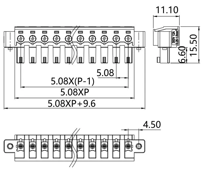插拔式端子台-插头LPGTF-508(图1)
