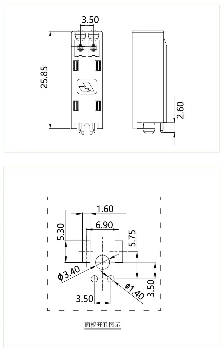 插拔式端子台-插座STLC-350-02(图1)