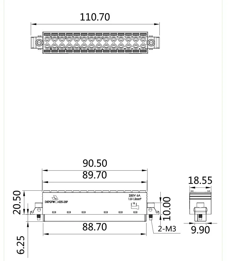 插拔式免螺丝接插件DKPGFW-635-28P(图1)