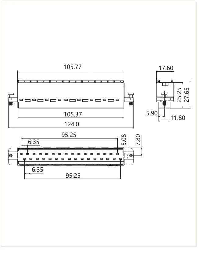 插拔式免螺丝接插件D1KPGF-635-32P(图1)