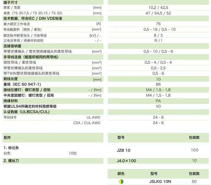 通用型接地端子JSLKG 10N(图1)