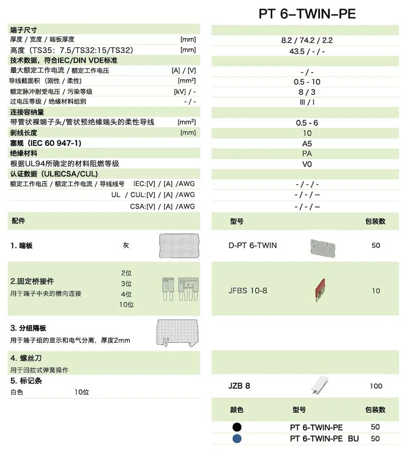 PT直插式系列PT 6-TWIN-PE(图1)