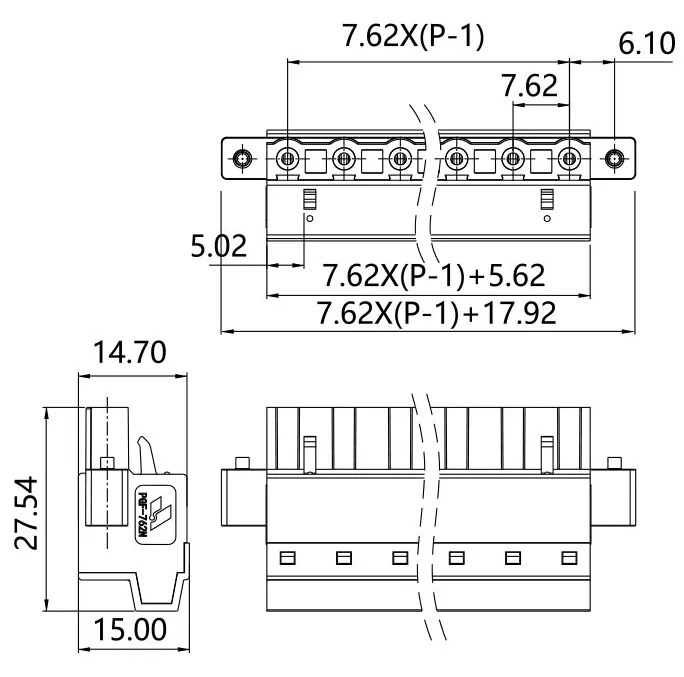 插拔式端子台-插头PGF-762N(图1)