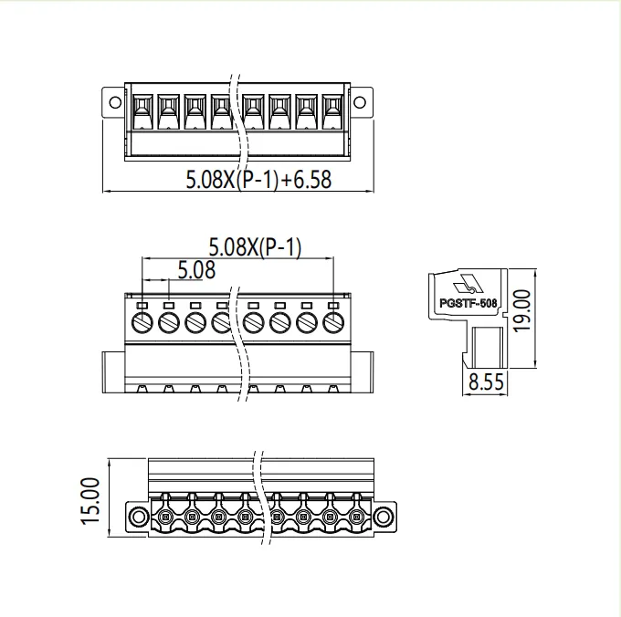 穿墙端子系列PGSTF-508(图1) 穿墙端子系列PGSTF-508(图1)